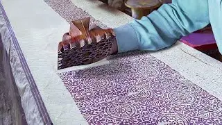 Smart Technique They Use to Print Expensive Fabric by Hand