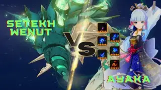 Genshin Impact: Ayaka vs. Setekh Wenut on Floor 12 Chamber 13 - Epic Battle!
