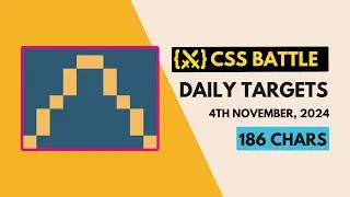 CSS Battle Daily Targets Solution | November 4, 2024 | #html #css #cssbattle