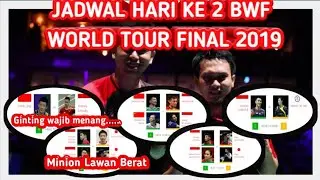 JADWAL BWF WORLD TOUR FINAL 2019 HARI KE DUA