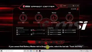 MSI® HOW-TO use Battery Calibration Tool