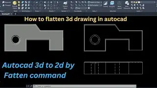 how to flatten 3d drawing in autocad | Flattening 3D drawings in AutoCAD