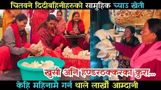 चितवने दिदीबहिनीहरुको सामुहिक च्याउ खेती chyau kheti garne tarika