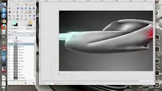 Space Rod Rendering Timelapse