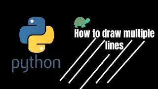 How to Draw multiple line in python by Turtle. Python Tutorial