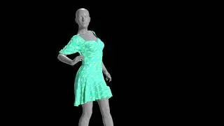 dForce Animation Test - Version 6 (lower FPS multiplier and weight map)