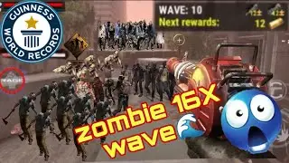 WORLD RECORD DEAD TARGET:-16X Zombies Wave 🌊 complete||Dead Trigger All Zombie dead Android gameplay
