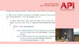 API Conference 2019 Workshop: Beyond REST – building APIs with gRPC, SignalR, and OData (part 3)