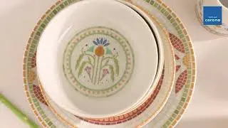 Vajilla Fiore: patrones y mosaicos únicos en relieve