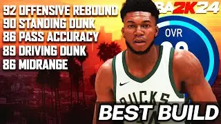 THE BEST CENTER BUILD in NBA 2K24 - BEST POINT CENTER - INSANE BUILD!