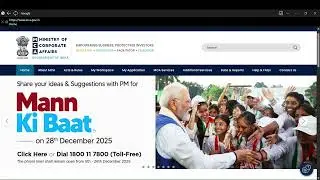 QUICK OVERVIEW OF MCA PORTAL |  MINISTRY OF CORPORATE AFFAIRS 
