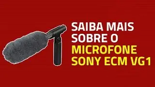 Microfone Sony ECM VG1   Microfone Condensador de Eletreto