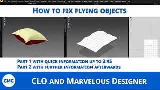 2in1 video | fix flying objects in Marvelous Designer and CLO
