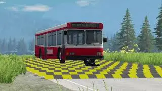 Cars vs Numerous Speed Bumps -- BeamNG Drive