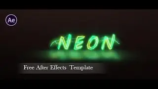 Free After Effects Neon Text Animation Template