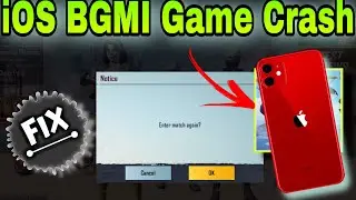 iOS BGMI GAME CRASH ENTER MATCH AGAIN issue Fix Solution in iPhone iPad pubg mobile