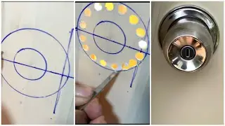 How to Install a doorknob into a new blank door Very Simple#install