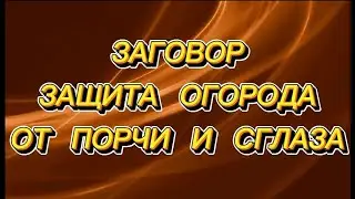 729.ЗАГОВОР ЗАЩИТА ОГОРОДА ОТ ПОРЧИ И СГЛАЗА.