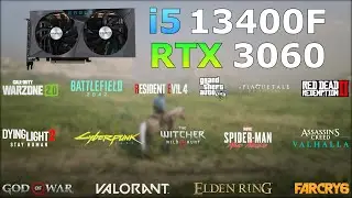 i5-13400F + RTX 3060 | 24 Games Tested in 2023 | is it a good build?