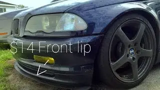 How to install a $14 front lip on a BMW e46