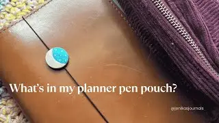 What’s in my planner pen pouch?