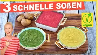 3 Soßen & Suppen & Dipps mega lecker & kalorienreduziert ➡️ Nur 3 Zutaten Zubereitung in 3 Minuten❗️