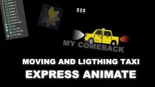 Express Animate Tutorial: Bringing a Nighttime Taxi Scene to Life with Animated Headlights