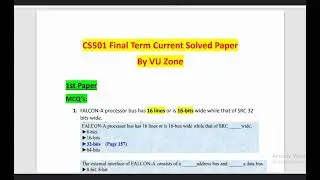 CS501 Midterm Current Paper Spring 2024 || Advance Computer Architecture || VU Zone
