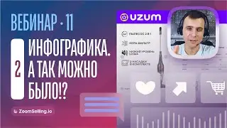 ИНФОГРАФИКА и КОНВЕРСИИ - крутые примеры от ТОП-магазинов на #uzum ||  Вебинар #11 - 2 часть