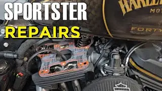 HARLEY SPORTSTER LOWER ROCKER COVER GASKET REPAIR
