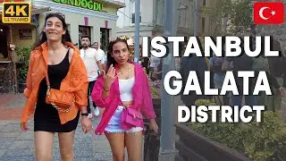 ISTANBUL 2022 GALATA DISTRICT  WALKING TOUR | TURKEY 4K UHD