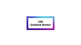 How to create a gradient border using a CSS conic gradient?
