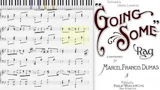 Going Some Rag by Marcel Dumas (1909, Ragtime piano)