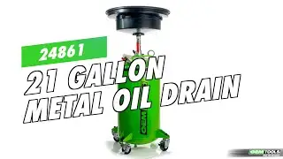 OEMTOOLS 24861 21 Gallon Metal Oil Drain
