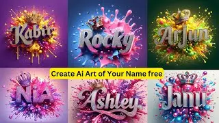 how to create trending images with your name free name art maker app name art app ai name generator