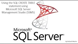 Using the SQL CREATE TABLE statement