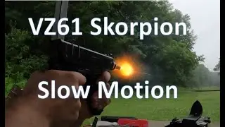 VZ 61 Skorpion Pistol Slow Motion 