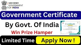Government Certificate | Free Certificate Online 2024 Government | Govt Certificate Download