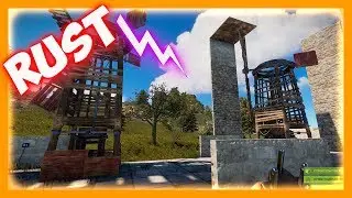 RUST - Ветрогенератор, солнечная панель, подключение к аккумулятору, электричество в раст