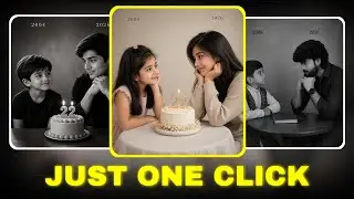 How to Create this Viral Past & Present AI Photo! (Free Prompt) 🔥