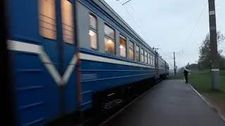 [БЧ] ЭЛЕКТРИЧКА ЭР9Т-718. ЭР9Т-686. Две по маршруту ОРША МИНСК.МИНСК-ОРША.