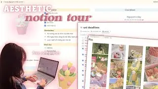 CÁCH MÌNH TRỞ THÀNH PHIÊN BẢN TỐT HƠN CỦA BẢN THÂN VỚI NOTION ☆ aesthetic notion tour  ☆ jawonee