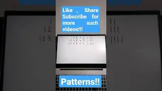 Beautiful Number patterns in Mathematics. 
