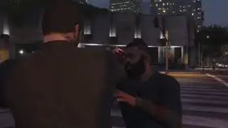 GTA 5 - Michael knocks out Franklin