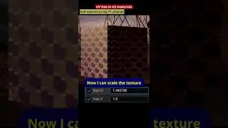 Scaling textures in unreal engine with materials 
