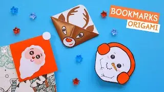 Easy origami corner bookmark 🔖🎄|| Christmas origami decorations