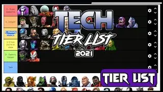 TECHnically the BEST Tier List! - Tech Tier List 2021 - Marvel Contest of Champions
