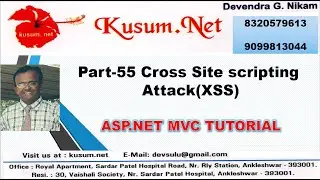 Part 55 Cross Site scripting Attack XSS || ASP.NET MVC TUTORIAL
