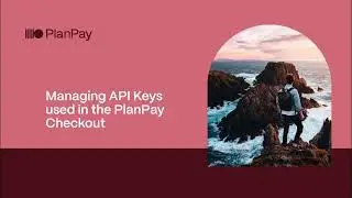 Managing API Keys used in the PlanPay checkout