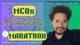 MCQs and Most Important Concepts for MSW entrance 11 June 2024 || Jamia Millia Islamia | Social Work